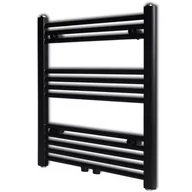 Grzejniki łazienkowe - Vida Grzejnik łazienkowy prosty 600 x 764 mm czarny V-141906 - miniaturka - grafika 1