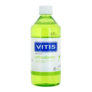 Vitis Vitis Orthodontic płyn do płukania jamy ustnej dla osób noszących aparaty ortodontyczne smak Apple Mint 500 ml - Płyny do płukania jamy ustnej - miniaturka - grafika 1