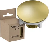 Akcesoria do armatury i ceramiki - Zaślepka do zlewozmywaka złota - miniaturka - grafika 1