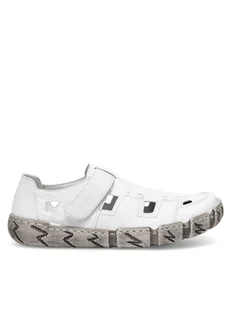 Rieker Półbuty L0362-80 Biały - Półbuty damskie - miniaturka - grafika 1