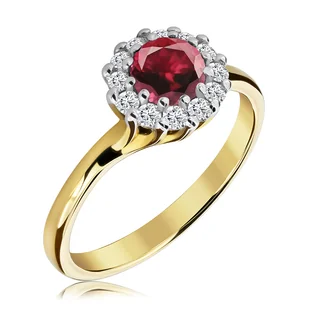 Pierścionek zaręczynowy z rubinem 0.65 ct - WK-3-R - Pierścionki Pierścionek zaręczynowy z rubinem 0.65 ct - WK-3-R - Pierścionki - miniaturka - grafika 1