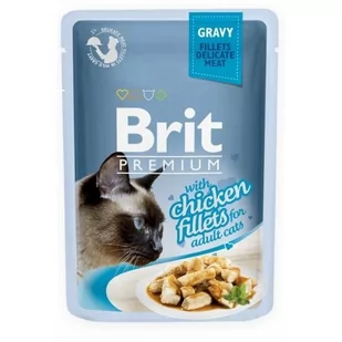 Brit Premium Kot Premium with Chicken Fillets for Adult Cats GRAVY 85g - Mokra karma dla kotów - miniaturka - grafika 1