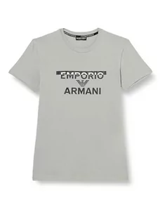 Emporio Armani Męski t-shirt Crew Neck Megalogo, kamyk, S - Koszulki męskie - miniaturka - grafika 1