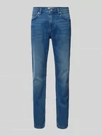 Spodnie męskie - Jeansy o kroju slim fit w jednolitym kolorze model ‘Josh’ - miniaturka - grafika 1