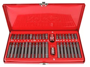 Rooks zestaw bitów torx Hex Spline 40 części OK-01.0040 - Klucze i nasadki - miniaturka - grafika 1