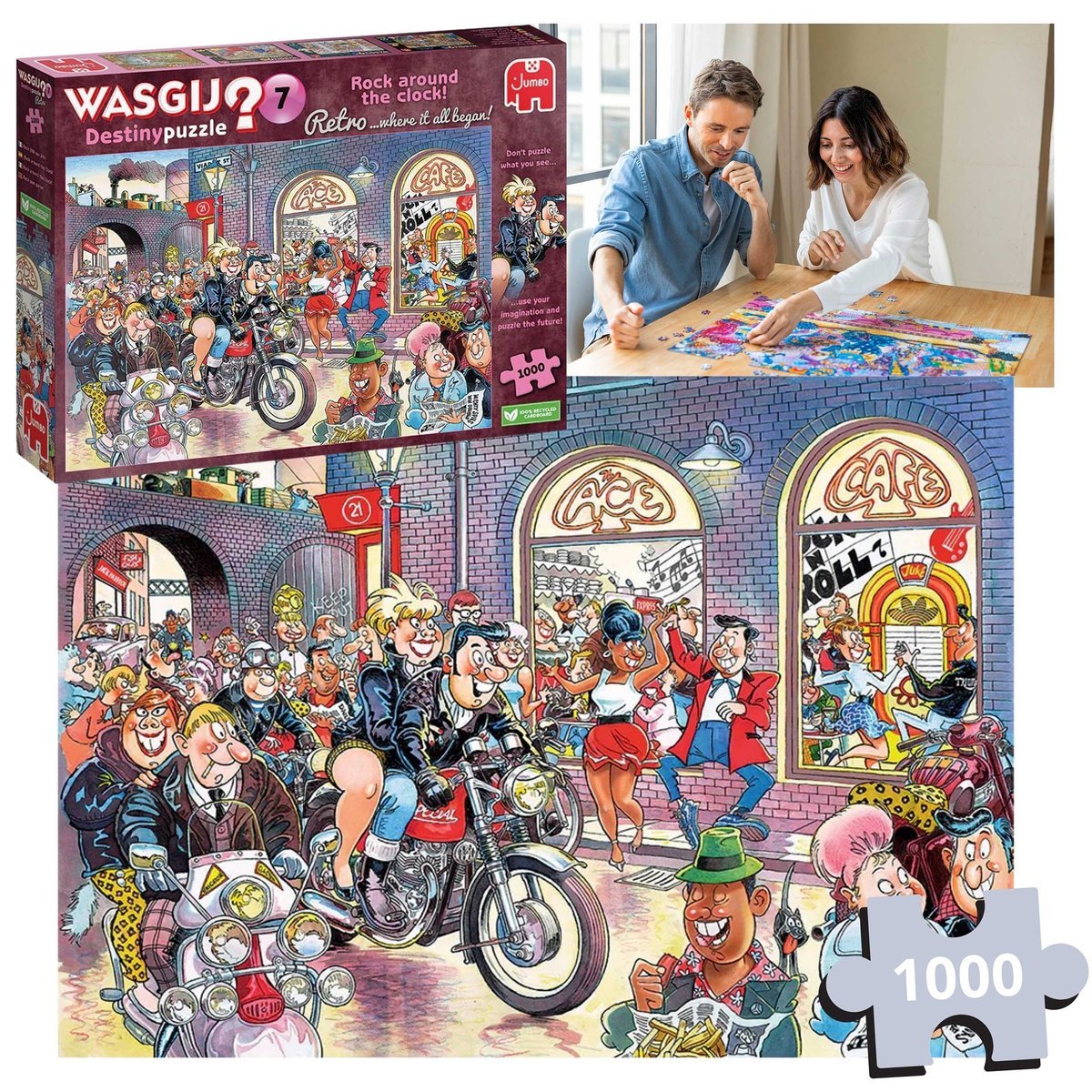 Jumbo Rock na całego puzzle 1000 elementów, łamigłówka dla dorosłych Wasgij Destiny