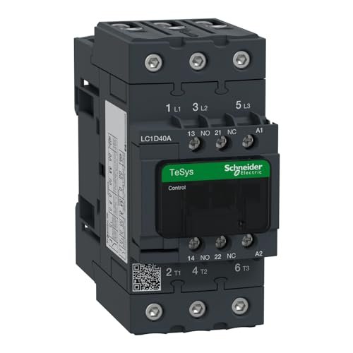 SCHNEIDER Stycznik-mocy-TeSys-D-3P-40A-1NO-1NC-cewka-277V-AC-zaciski-EVK-skrzynkowe LC1D40AW7