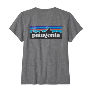 Koszulki sportowe damskie - Koszulka trekkingowa damska Patagonia P-6 Logo Responsibili-Tee - grafika 1