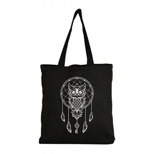 Torebka Ekologiczna Torba bawełniana Shopper ZAKUPY RAMIĘ Sowa Łapacz Snu - Torby i wózki na zakupy Torebka Ekologiczna Torba bawełniana Shopper ZAKUPY RAMIĘ Sowa Łapacz Snu - Torby i wózki na zakupy - miniaturka - grafika 1