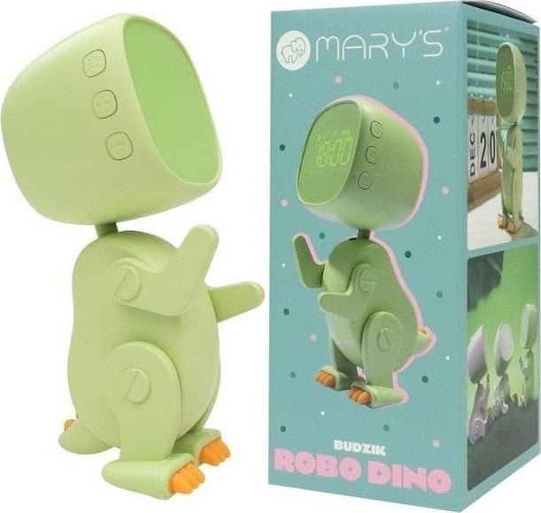 Budzik robo dino zielony