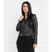 Kurtki damskie - Michael Kors Skórzana ramoneska | Regular Fit - miniaturka - grafika 1