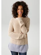 Swetry damskie - Aniston Sweter w kolorze beżowym - miniaturka - grafika 1