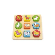 Puzzle - DREWNIANE PUZZLE EDUKACYJNE ZWIERZĘTA - miniaturka - grafika 1