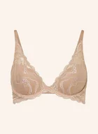 Biustonosze - Calvin Klein Biustonosz Usztywniany Lightly Lined beige - miniaturka - grafika 1