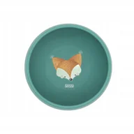 Miseczki i talerzyki dla dzieci - SASSI Miska silikonowa z przyssawką Lisek - miniaturka - grafika 1