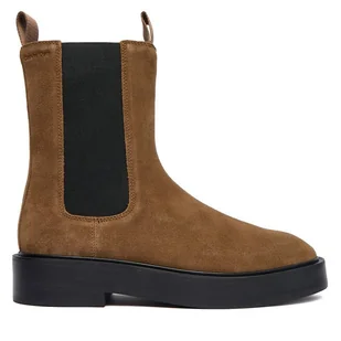 Sztyblety Calvin Klein YW0YW01969 Beżowy - Botki damskie - miniaturka - grafika 1