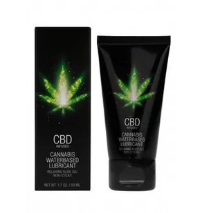 PHARMQUESTS Shots Lubrykant na bazie wody - Shots CBD Cannabis Waterbased Lubricant 50 ml - Lubrykanty - miniaturka - grafika 2