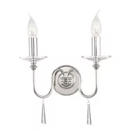 Lampy ścienne - Elstead Lighting Finsbury Park 2Lt Wall Light Old Bronze FP2 POL NICKEL Elstead kinkiet stylowy abażurowy FP2 POL NICKEL ) - miniaturka - grafika 1