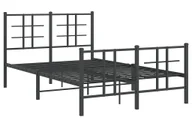 Łóżka - Czarne łóżko loftowe z metalu 120x200cm D7-B46 - miniaturka - grafika 1