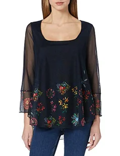 Desigual Ts_Carrie t-shirt damski, niebieski, S - Koszulki i topy damskie - miniaturka - grafika 1