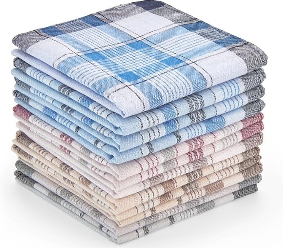 12x CHUSTECZKI DO NOSA KLASYCZNE POSZETKA MĘSKIE BAWEŁNIANE