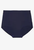 Majtki damskie - Granatowe Majtki Bezszwowe z Wysokim Stanem Navlira - miniaturka - grafika 1