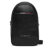 Plecaki - Plecak Tommy Hilfiger Th Central Sling Bag AM0AM13575 Czarny - miniaturka - grafika 1