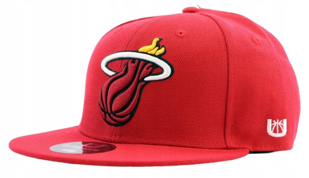 Czapka z daszkiem męska Miami Heat Licencja NBA Ultra Game 55-60cm Snapback