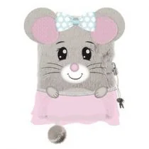 St. Majewski Pamiętnik A5 Włochacz z kłódką 3D Mouse - Szkolne artykuły papiernicze - miniaturka - grafika 1