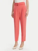 Spodnie damskie - BOSS Spodnie materiałowe Tapiah 50490037 Różowy Regular Fit - miniaturka - grafika 1