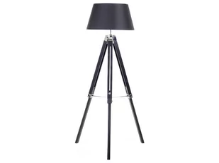 Beliani Lampa stojąca czarna - lampa podłogowa - oświetlenie - MADEIRA - Lampy stojące - miniaturka - grafika 1
