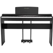 Instrumenty klawiszowe - Pianino cyfrowe MUSICMATE MM-P60-B PureHarmony Czarny - miniaturka - grafika 1