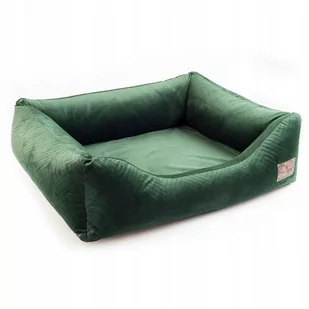Boutiquezoo LEGOWISKO DLA MAŁEGO PSA KANAPA VELVET ZIELONA SOFA PREMIUM S BTQZ-KANAPA-ZIELONA-VELVET-001 - Legowiska dla psów - miniaturka - grafika 1
