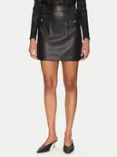 Spódnice - Morgan Spódnica z imitacji skóry 251-JMAY Czarny Regular Fit - miniaturka - grafika 1