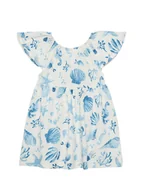 Sukienki i spódniczki dla dziewczynek - United Colors Of Benetton Sukienka letnia 34VAGV010 Niebieski Relaxed Fit - miniaturka - grafika 1