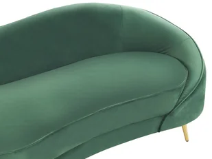 Sofa welurowa zielona SAVAR - Sofy i kanapy - miniaturka - grafika 6