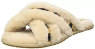 Kapcie damskie - UGG Damskie kapcie Scuffita Spotty, naturalny, 36 EU - miniaturka - grafika 1