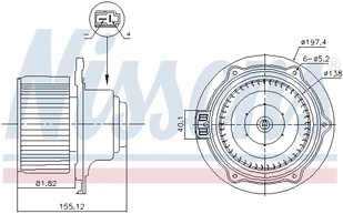 Dmuchawa NISSENS 87570 96554418 CHEVROLET - Dmuchawy - miniaturka - grafika 1