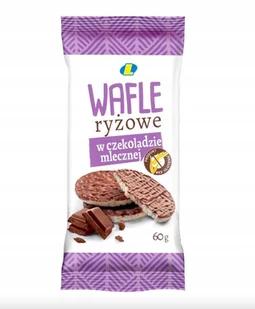 LEWIATAN Wafle Ryżowe w Mlecznej Czekoladzie 60g - Batoniki - miniaturka - grafika 1