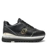 Sneakersy damskie - Sneakersy Liu Jo Maxi Wonder 71 BF4003 P0102 Czarny - miniaturka - grafika 1
