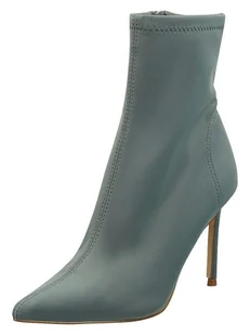 Steve Madden Skórzane botki w kolorze szarym - Botki damskie - miniaturka - grafika 1