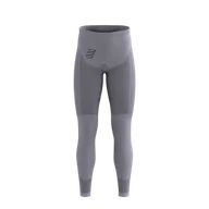 Spodnie sportowe męskie - COMPRESSPORT Legginsy termoaktywne ON/OFF TIGHTS szare - miniaturka - grafika 1