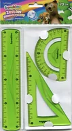 Przybory szkolne - Bambino Zestaw geometryczny 20cm flexi niełamliwy i bezpieczny - miniaturka - grafika 1