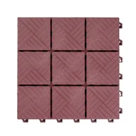 Podesty i deski tarasowe - Płytka Ogrodowa Tarasowa Uni-Floor Kostka Burgund 29 x 29 x 2 cm - miniaturka - grafika 1