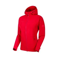 Kurtki damskie - Mammut Damska kurtka softshell z kapturem Macun Hooded czerwony rubinowy XL - miniaturka - grafika 1