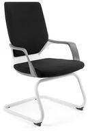 Fotele i krzesła biurowe - Krzesło biurowe biały stelaż APOLLO SKID 18 kolorów - miniaturka - grafika 1