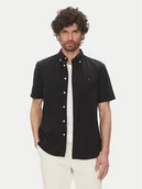 Koszule męskie - Tommy Hilfiger Koszula MW0MW37584 Czarny Regular Fit - miniaturka - grafika 1