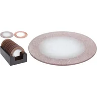 Świeczniki - Talerzyk pod świecę z brokatem 15 cm mix - miniaturka - grafika 1