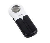 Mikroskopy i lupy - Lupa czytania szkło powiększające 16x ręczna lub biurkowa 2 diody LED ZWY - miniaturka - grafika 1