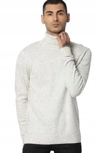 JACK JONES SWETER MĘSKI CZARNY Z GOLFEM DŁUGI RĘKAW XL JSF - Swetry męskie - miniaturka - grafika 1